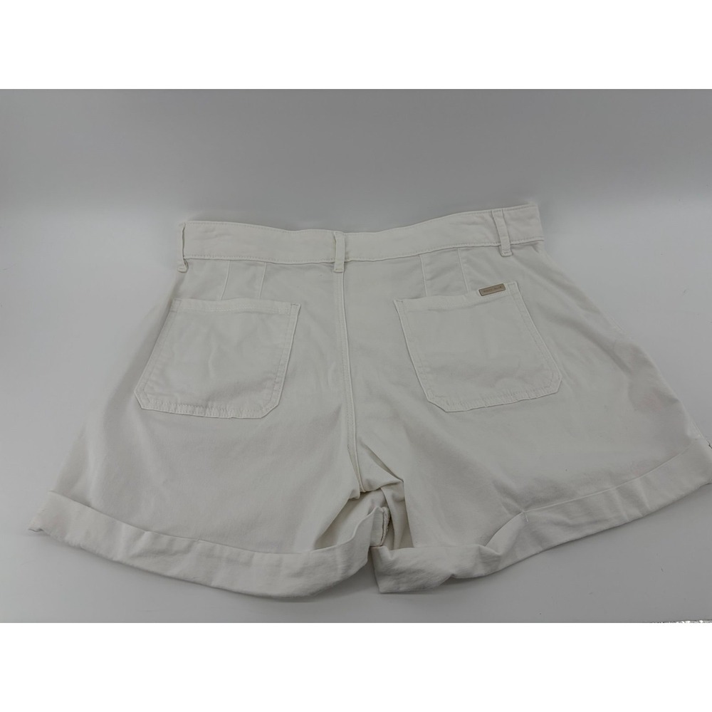 White House Black Market Mid-Rise Pret-A-Play Shorts White, Side Zip, Woman 10 - Picture 2 of 11